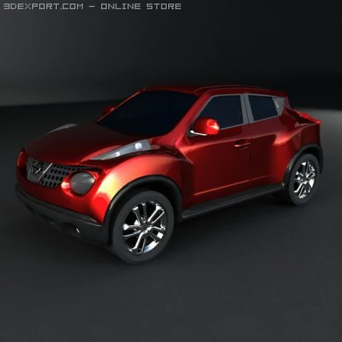 nissan crossover 3D Model .c4d .max .obj .3ds .fbx .stl .blend 