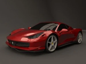 ferrari 458 dibenahi kembali Model 3D