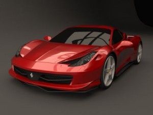 ferrari 458 restyled Model 3D