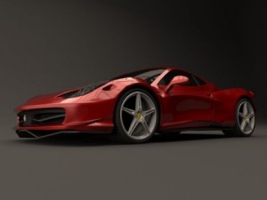 ferrari 458 restyled Model 3D