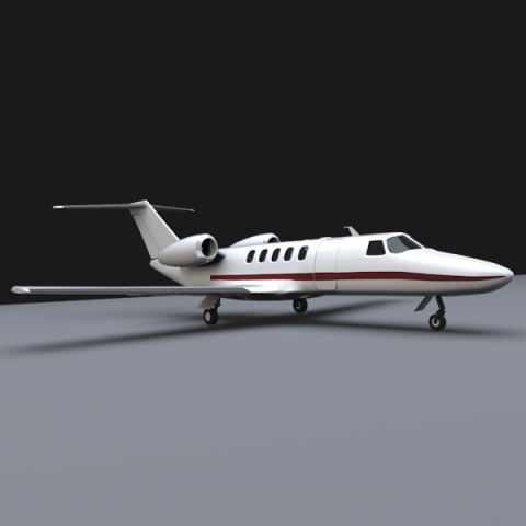 cessna citation cj4 3D Model .c4d .max .obj .3ds .fbx .stl .blend 