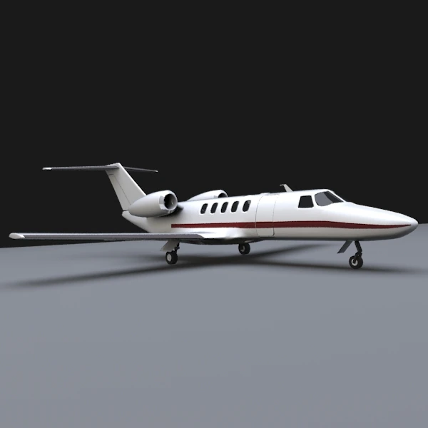 cessna citation cj4 3D Model .c4d .max .obj .3ds .fbx .stl .blend 