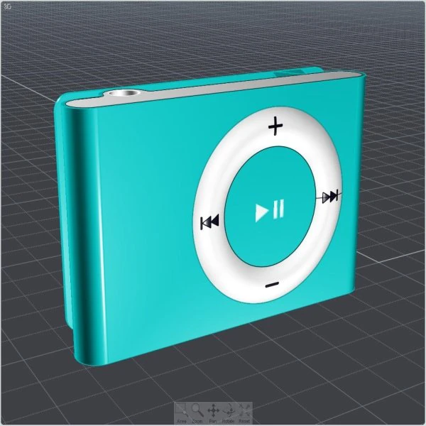 iPod Shuffle CAD-Modell 3D Modell .c4d .max .obj .3ds .fbx .stl .blend 