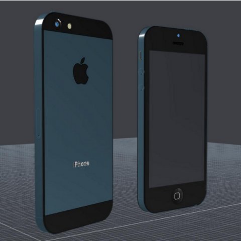 iphone 5 cad Modelo 3D .c4d .max .obj .3ds .fbx .stl .blend 
