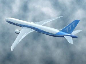boeing 777300er airliner 3D Model