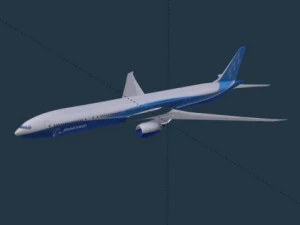 boeing 777300er airliner 3D Model