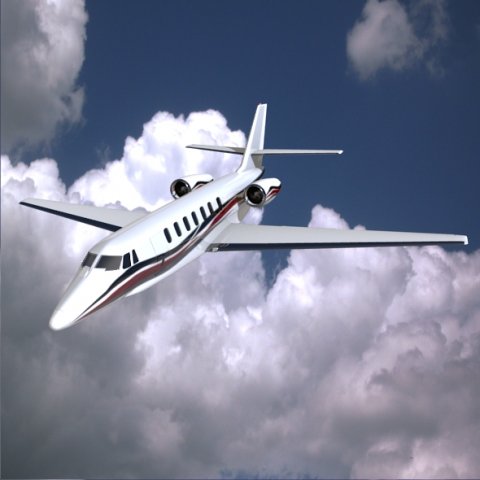 cessna citation sovereign private jet 3D Модель .c4d .max .obj .3ds .fbx .stl .blend 