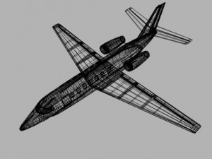 cessna citation sovereign private jet 3D Модель