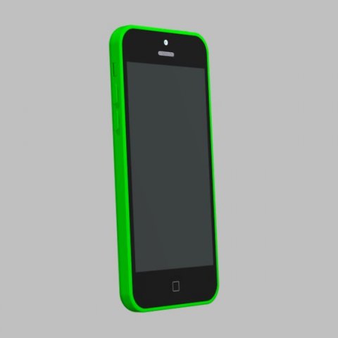 apple iphone 5c cad model 3D Model .c4d .max .obj .3ds .fbx .stl .blend 