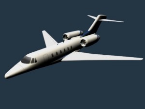 cessna citation x private jet 3D Модель