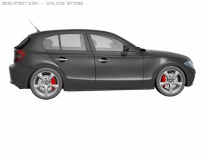 bmw series 1 car model Modello 3D