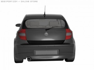 bmw series 1 car model Modello 3D