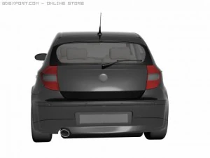 bmw series 1 car model 3D Model