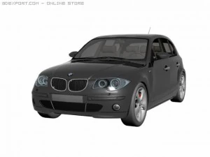bmw series 1 car model 3D Model