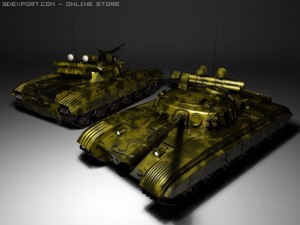 t64b main battle tank of soviet 3D Model