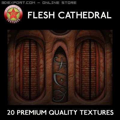 fireclown textures flesh cathedral CG Textures .c4d .max .obj .3ds .fbx .stl .blend