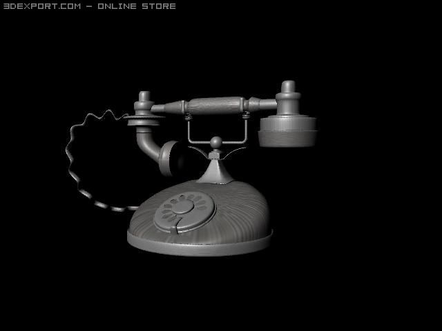 telephone Model 3D .c4d .max .obj .3ds .fbx .stl .blend 
