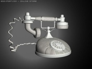 telephone Model 3D