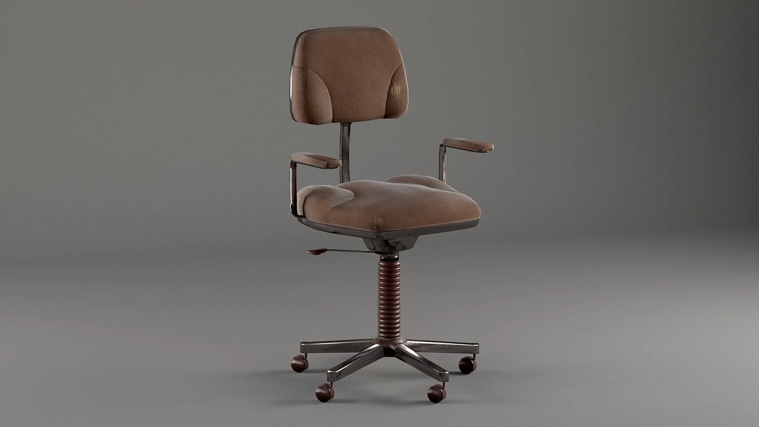 old office chair 3D Model .c4d .max .obj .3ds .fbx .stl .blend 