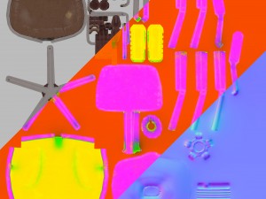old office chair 3D Model