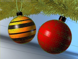 3d  j u i k hy new years spheres narek Model 3D