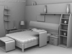 спальна кімната 3D Модель