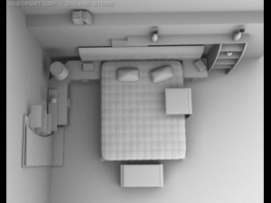 bed room Model 3D
