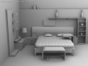 bed room Model 3D