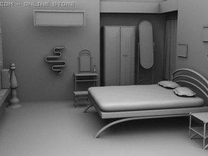 bed room 3D Model