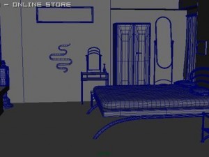 bed room 3D 모델
