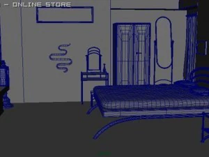 спальна кімната 3D Модель