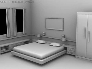 camera da letto Modello 3D