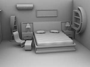bed room 3D Model