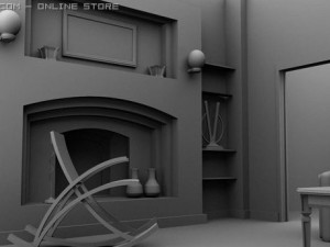 drawing room 3Dモデル