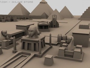 city of piramid  mummys 3D 모델