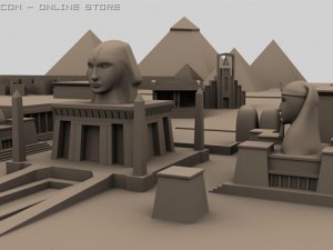 city of piramid  mummys 3D Model