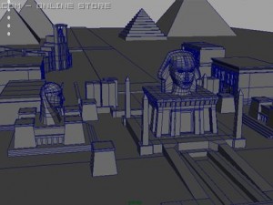 city of piramid  mummys 3D Model