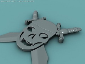 pirate logo Modelo 3D