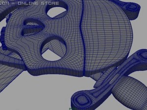pirate logo Modelo 3D