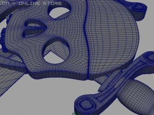 pirate logo 3D Model