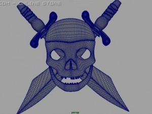 pirate logo Modelo 3D