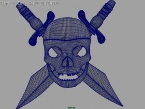 pirate logo 3D Model