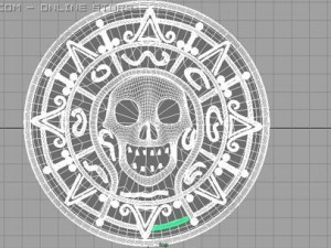pirate trusere coin 3D 모델
