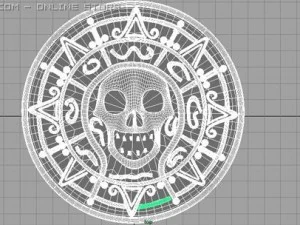 pirate trusere coin 3D Model