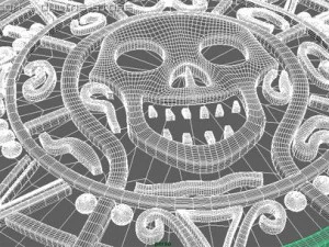 pirate trusere coin 3D Model