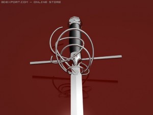 italian designe sword 3D Model