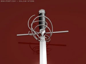 італійський дизайнерський меч 3D Модель