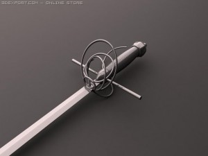 italian designe sword 3D Model