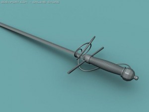 italian designe sword 3D Model
