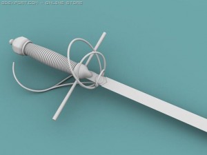 italian designe sword 3D Model